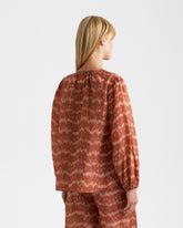 Printed Silk Paros Shirt | 