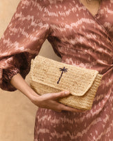 Raffia Pouch Bag | 