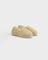 Raffia Stripes Double Sole Espadrilles - Women's Bestsellers | 