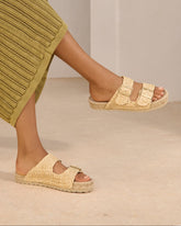 Raffia Nordic Sandals | 
