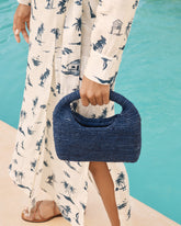 Raffia Halfmoon Bag | 