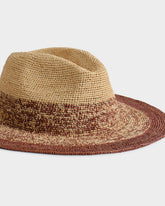 Raffia Cayo Hat - V64XO - Natural Brown Mélange | 