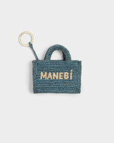 Natural Raffia Mini Sunset Charm Keyring - Keychains & Charms | 