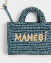 Natural Raffia Mini Sunset Charm Keyring - Keychains & Charms | 