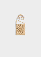 Natural Raffia Isla Pocket - Raffia Bags | 