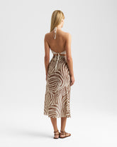 Printed Silk Cotton Voile Ondina Skirt | 