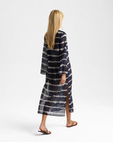 Printed Silk Cotton Voile Oceane Dress | 