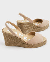 Suede Slingback Wedge Espadrilles | 