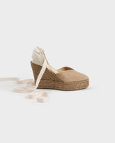 Suede Heart-Shaped Wedge Espadrilles - Wedge Espadrilles | 
