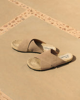 Suede Crossed Bands Sandals - Men's Summer Sale|Shoes | 