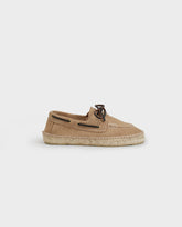 Manebí vintage taupe boat-shoes espadrilles in suede | 