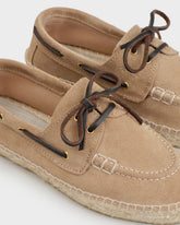 Suede Boat-Shoes Espadrilles | 