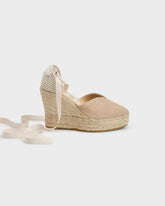 Suede Heart-Shaped Wedge Espadrilles - Women's Bestsellers | 
