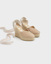 Suede Heart-Shaped Wedge Espadrilles - Women's Bestsellers | 