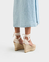 Suede Heart-Shaped Wedge Espadrilles - Women's Bestsellers | 