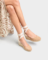 Suede Low Wedge Espadrilles - Women's Bestsellers | 
