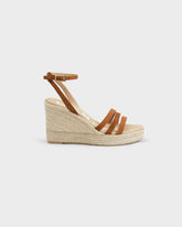 Soft Suede Three Bands Wedge Espadrilles - Wedge Espadrilles | 