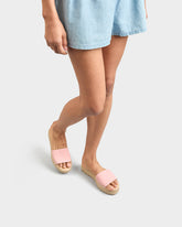 Suede Double Sole Slides - Women’s Sandals | 