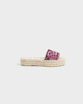 Cotton Bandana Double Sole Slides - Women’s Sandals | 