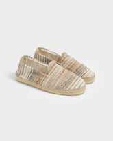 Cotton Wool And Linen Jaquard Espadrilles - Men's Shoes | 