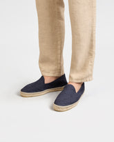 Tangana Linen Espadrilles – Navy Blue | Manebí | 