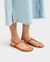 Leather Thongs Sandals - Leather Sandals | 