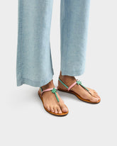 Leather Thongs Sandals - Leather Sandals | 