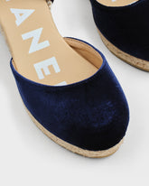 Velvet Low Wedge Espadrilles | 