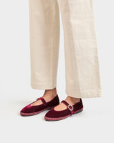 Silk Velvet Mary Jane Slippers - Ballet Flats & Slippers | 