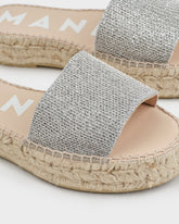 Sandali in Intreccio Metallizzato | 