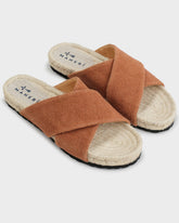 Sandali a Fasce Incrociate in Canvas | 