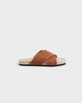 Coarse Woven Canvas Crossed Bands Sandals - Men's Shoes | 