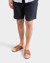 Coarse Woven Canvas Crossed Bands Sandals - Men's Shoes | 