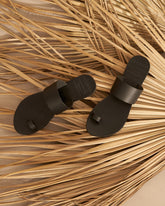 Athens Toe-Ring Leather Sandals - Carryover | 